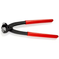 KNIPEX 10 98 I220 SB Ohrklemmenzange mit Kunststoff überzogen schwarz atramentiert 220 mm (SB-Karte/Blister)