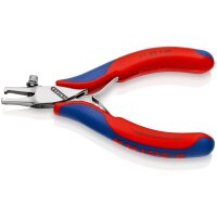 KNIPEX 11 92 140 Elektronik-Abisolierzange mit Mehrkomponenten-Hüllen 140 mm