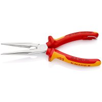 KNIPEX 26 16 200 T BK Flachrundzange mit