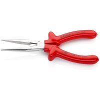 KNIPEX 26 17 200 Flachrundzange mit Schneide...