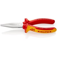 KNIPEX 30 16 160 SB Langbeckzange isoliert mit Mehrkomponenten-Hüllen, VDE-geprüft verchromt 160 mm (SB-Karte/Blister)