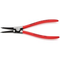KNIPEX 46 11 A3 SB Sicherungsringzange für Außenringe auf Wellen mit Kunststoff überzogen schwarz atramentiert 210 mm (SB-Karte/Blister)