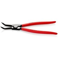 KNIPEX 46 31 A42 Sicherungsringzange für Außenringe auf Wellen 45° gewinkelt mit Kunststoff überzogen schwarz atramentiert 310 mm