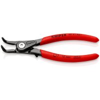 KNIPEX 49 41 A01 Präzisions-Sicherungsringzange für Außenringe auf Wellen mit rutschhemmendem Kunststoff überzogen grau atramentiert 130 mm