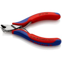 KNIPEX 62 12 120 Elektronik-Schrägschneider mit Mehrkomponenten-Hüllen 120 mm