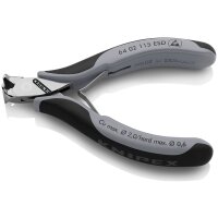 KNIPEX 64 02 115 ESD Elektronik-Vornschneider ESD mit Mehrkomponenten-Hüllen 115 mm