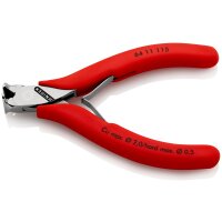 KNIPEX 64 11 115 Elektronik-Vornschneider mit Kunststoff überzogen 115 mm