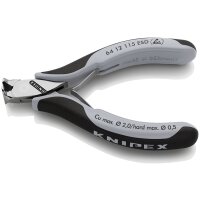 KNIPEX 64 12 115 ESD Elektronik-Vornschneider ESD mit Mehrkomponenten-Hüllen 115 mm
