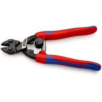 KNIPEX 71 32 200 SB CoBolt® Kompakt-Bolzenschneider mit schlanken Mehrkomponenten-Hüllen schwarz atramentiert 200 mm (SB-Karte/Blister)