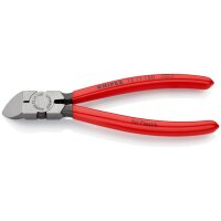 KNIPEX 72 11 160 SB Seitenschneider für Kunststoff mit Kunststoff überzogen 160 mm (SB-Karte/Blister)