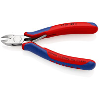 KNIPEX 77 02 120 H Elektronik-Seitenschneider mit eingesetzter Hartmetallschneide mit Mehrkomponenten-Hüllen 120 mm