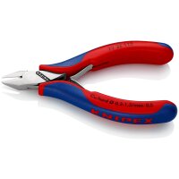 KNIPEX 77 32 115 SB Elektronik-Seitenschneider mit Mehrkomponenten-Hüllen 115 mm (SB-Karte/Blister)