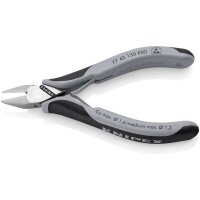 KNIPEX 77 42 130 ESD Elektronik-Seitenschneider ESD mit Mehrkomponenten-Hüllen 130 mm