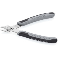 KNIPEX 78 03 125 ESDSB Electronic Super Knips® ESD mit Mehrkomponenten-Hüllen 125 mm (SB-Karte/Blister)