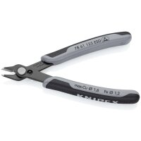 KNIPEX 78 61 125 ESDSB Electronic Super Knips® ESD mit Mehrkomponenten-Hüllen brüniert 125 mm (SB-Karte/Blister)