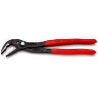 KNIPEX 87 51 250 SB Cobra® ES Wasserpumpenzange extra-schlank mit rutschhemmendem Kunststoff überzogen grau atramentiert 250 mm (SB-Karte/Blister)