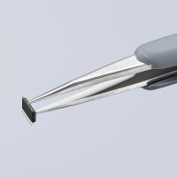 KNIPEX 92 21 10 ESD Präzisionspinzette mit gummiertem Griff ESD gummierter Griff 123 mm