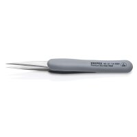 KNIPEX 92 21 14 ESD Präzisionspinzette mit gummiertem Griff ESD gummierter Griff 130 mm