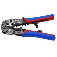 KNIPEX 97 51 13 SB Crimpzange für RJ45-Westernstecker mit Mehrkomponenten-Hüllen brüniert 190 mm
