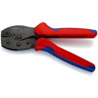 KNIPEX 97 52 38 SB PreciForce® Crimpzange mit Mehrkomponenten-Hüllen brüniert 220 mm (SB-Karte/Blister)