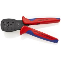 KNIPEX 97 54 24 Crimpzange für Miniaturstecker Parallelcrimp mit Mehrkomponenten-Hüllen brüniert 190 mm