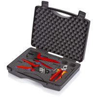 KNIPEX 97 91 03 Werkzeugkoffer für Photovoltaik 1 x 12 12 12, 1 x 95 16 165, 1 x 97 43 200 A