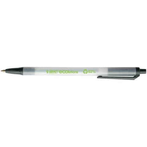 Druckkugelschreiber ECOlutions® Clic Stic - 0,4 mm, schwarz