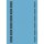 1686 PC-beschriftbare Rückenschilder - Papier, kurz/schmal, 150 Stück, blau