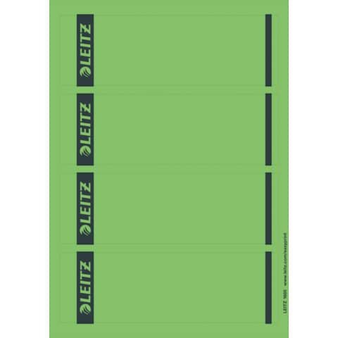 1685 PC-beschriftbare Rückenschilder - Papier, kurz/breit,100 Stück, grün