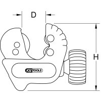 Mini-Rohrabschneider, 3-16mm, ergonomisch