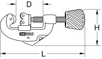 Quick-Rohrabschneider, 3-38 mm