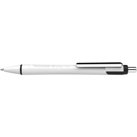 Schneider Kugelschreiber Slider Xite weiß Schreibfarbe schwarz, 1 St.