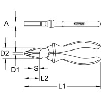 ERGOTORQUE Kombinationszange, 160mm