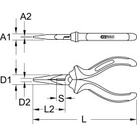 ERGOTORQUE Telefonzange, 160mm