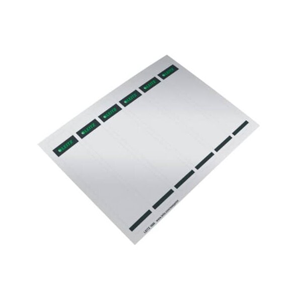 1686 PC-beschriftbare Rückenschilder - Papier, kurz/schmal, 600 Stück, grau