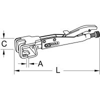Schweiß-Gripzange, 230 mm