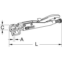 Schweiß-Gripzange, 215 mm
