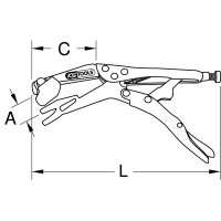 Schweiß-Gripzange, 240mm