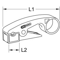 Abisolierwerkzeug Koaxialkabel, 7,5mm
