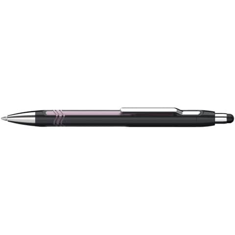 Kugelschreiber Epsilon Touch - XB, blau (dokumentenecht), schwarz/pink