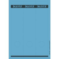 1687 PC-beschriftbare Rückenschilder - Papier, lang/breit, 75 Stück, blau