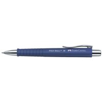FABER-CASTELL Kugelschreiber POLY BALL M blau matt,...