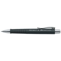 FABER-CASTELL Kugelschreiber POLY BALL M schwarz matt,...