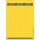 1687 PC-beschriftbare Rückenschilder - Papier, lang/breit, 75 Stück, gelb