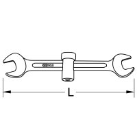 Spezialschlüssel Sanitär 17 x 19mm, 220mm