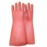 Elektriker-Schutzhandschuh mit mechanischen und thermischen Schutz, Größe 12, Klasse 0, rot