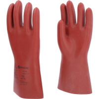 Elektriker-Schutzhandschuh mit mechanischem Schutz, Größe 12, Klasse 00, rot