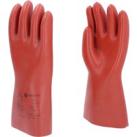 Elektriker-Schutzhandschuh mit mechanischem Schutz, Größe 12, Klasse 1, rot