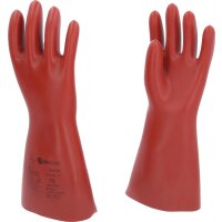 Elektriker-Schutzhandschuh mit mechanischen und thermischen Schutz, Größe 10, Klasse 00, rot