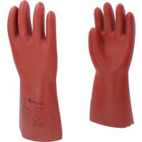 Elektriker-Schutzhandschuh mit mechanischen und thermischen Schutz, Größe 11, Klasse 0, rot